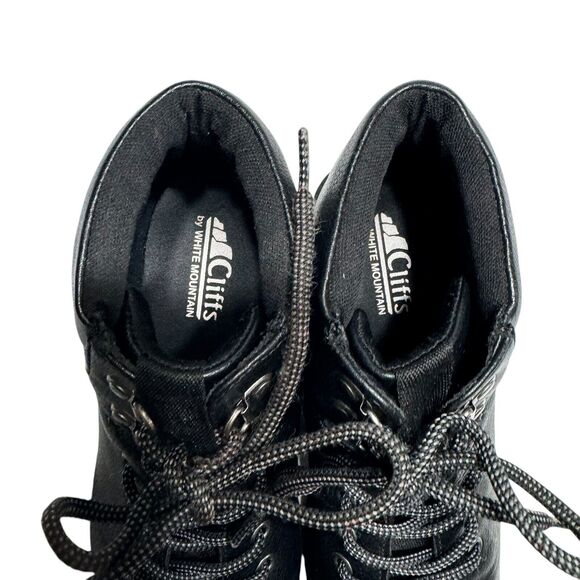 Cliffs by White Mountain‎ Collins Blk Lace Up Ankle Boot Size 6 M - Picture 6 of 10